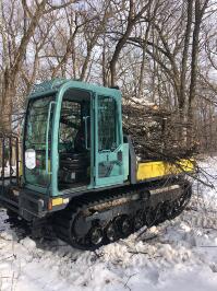 Loaded up Trac Dumper for Brush Cleanup Project